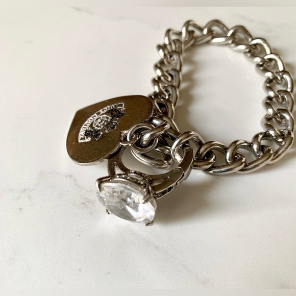 Juicy Couture Bracelet with Heart and Engagement Ring Charms - Picture 2 of 16